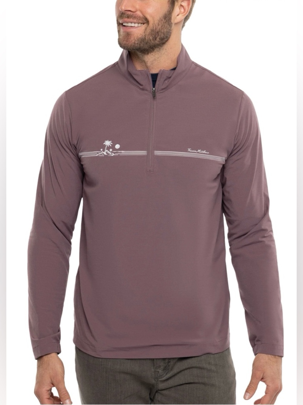 Travis Mathew Unexpected Surprise Quarter Zip Golf Pullover